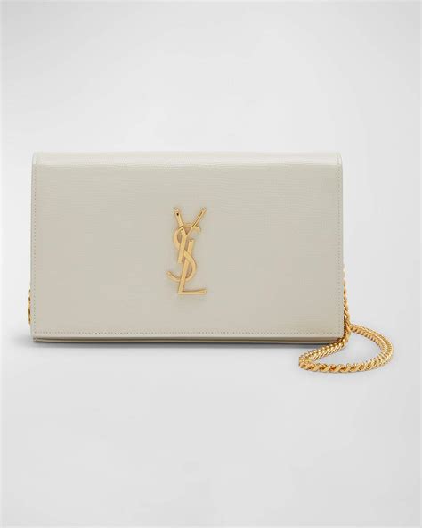 ysl wallet on chain blanc vintage